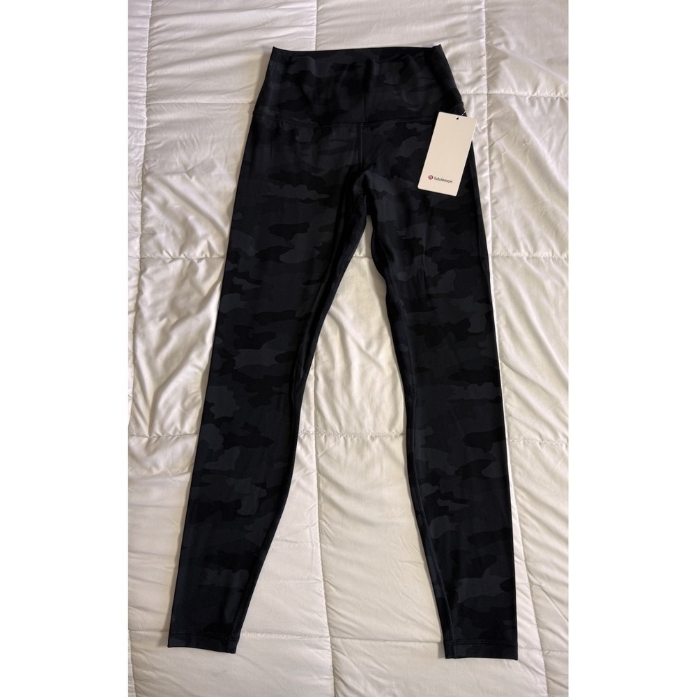 New Lululemon Align HR Pant 28" Size 8 Legging Pant Camo Black H3DC LW5DM8S Yoga